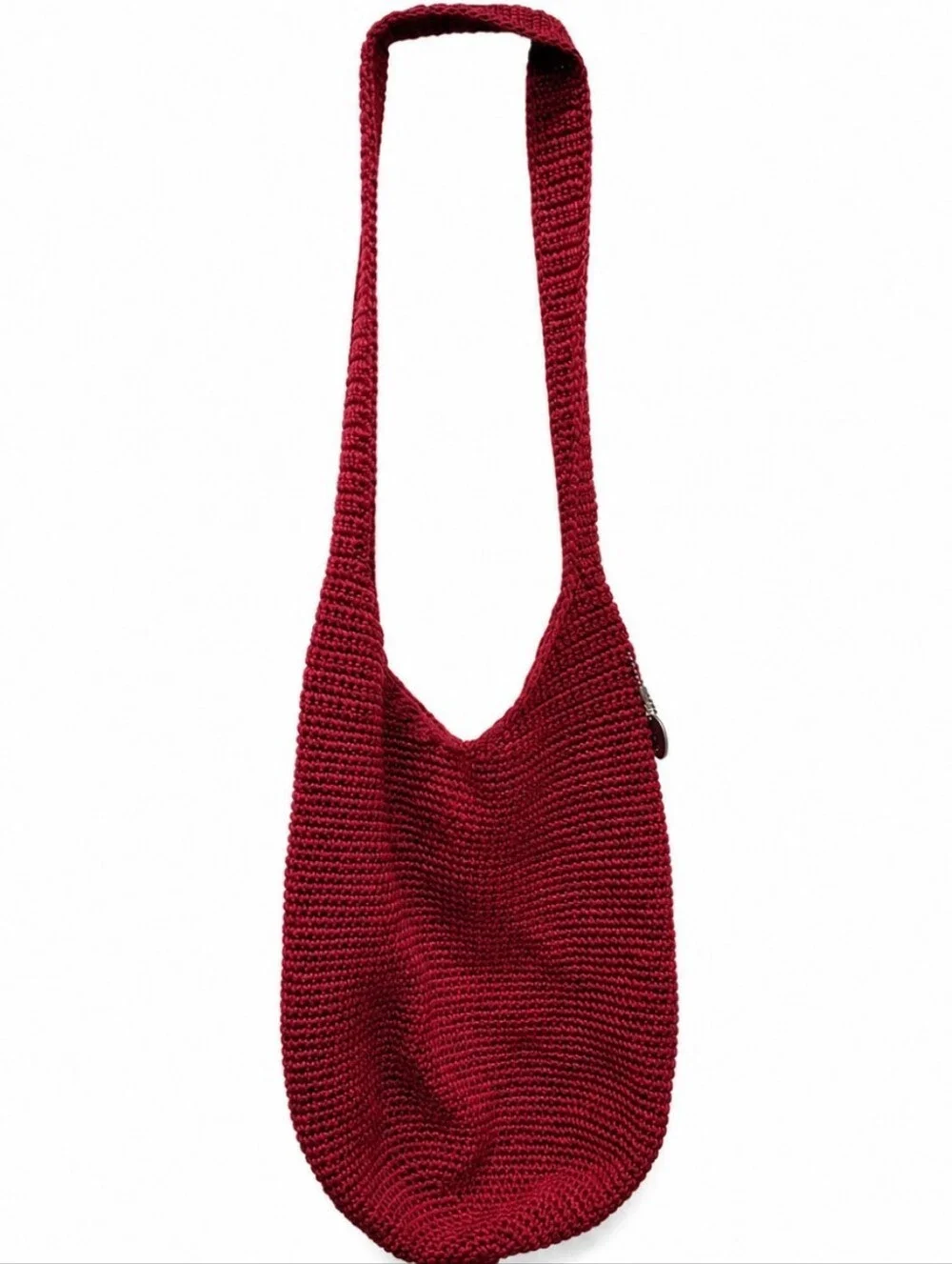The Sak Red Handwoven Shoulder Bag
